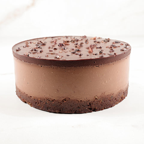 Pastel de triple chocolate