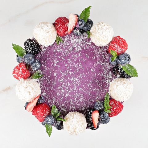 Blueberry and Vanilla Vegan Cake