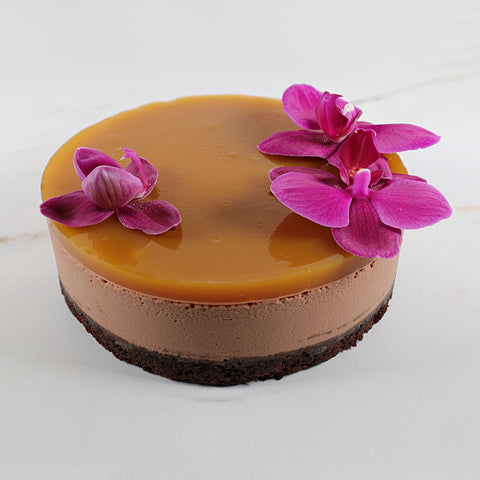Pastel de maracuyá con chocolate Mylk