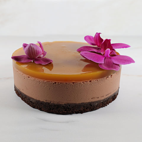 Pastel de maracuyá con chocolate Mylk