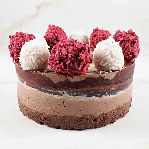 Pastel de cebra de chocolate