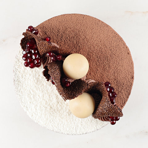 Raspberry Dark Chocolate Vegan Cake