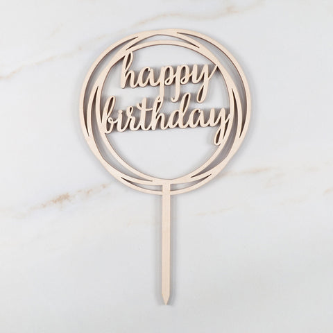 Happy Birthday Cake Topper