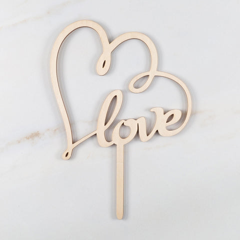 Love Cake Topper